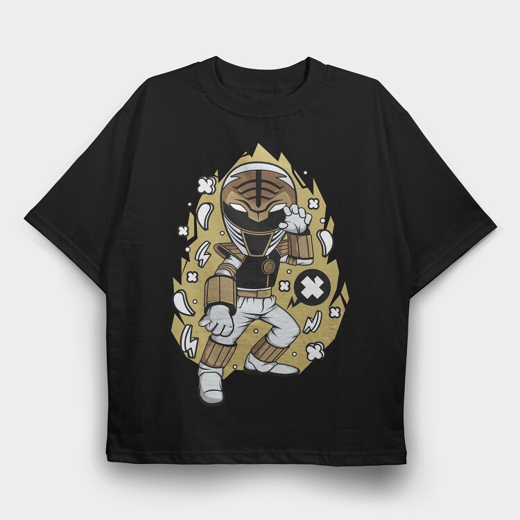 Power Ranger Storm, Tricou Oversize Barbati (Unisex)