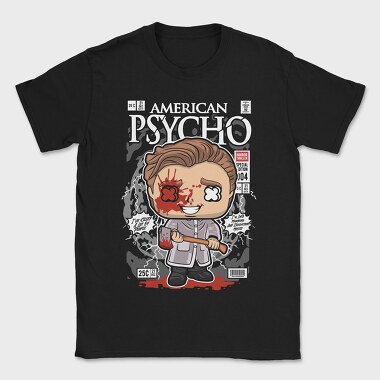 Psycho Horror Chibi, Tricou Barbati (Unisex)