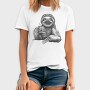 Sloth Sketch Coffee, Tricou Barbati (Unisex)