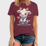 Cute Strawberry Cow, Tricou Barbati (Unisex)