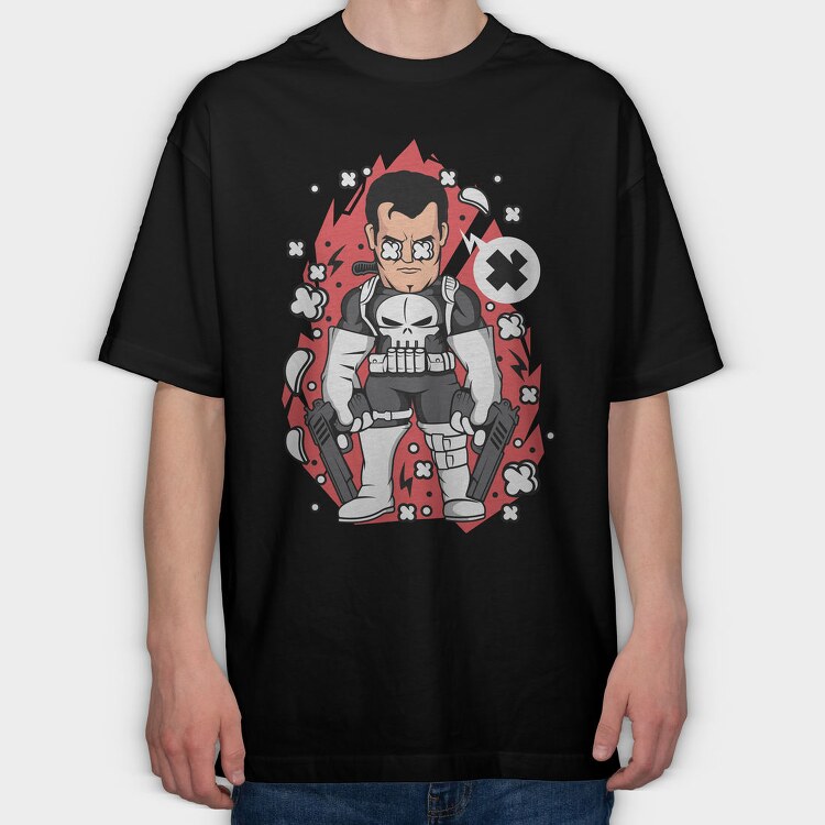 Punishers Edge, Tricou Oversize Barbati (Unisex)