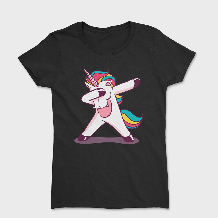 Dab Animal Comics Unicorn, Tricou Femei