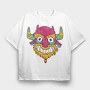 Monster Faces 3, Tricou Oversize Barbati (Unisex)