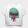 Monster Faces 1, Tricou Oversize Barbati (Unisex)