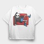 Lazy Grim Reaper, Tricou Oversize Barbati (Unisex)