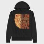Lion Quote, Hanorac Oversize Barbati (Unisex)