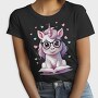Cute Unicorn Reading, Tricou Femei