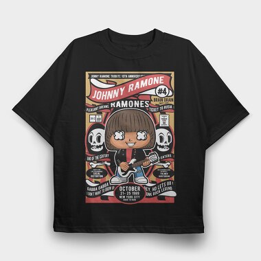 Ramones Rock Revival, Tricou Oversize Barbati (Unisex)