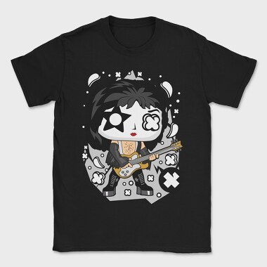 Rockstar Guitar Chibi, Tricou Barbati (Unisex)