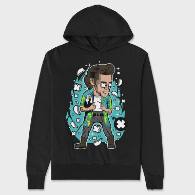 Rockstar Pop Art, Hanorac Oversize Barbati (Unisex)