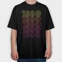 Vintage 1980, Tricou Oversize Barbati (Unisex)