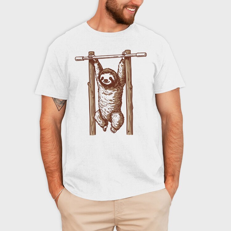 Sloth Workout, Tricou Barbati (Unisex)