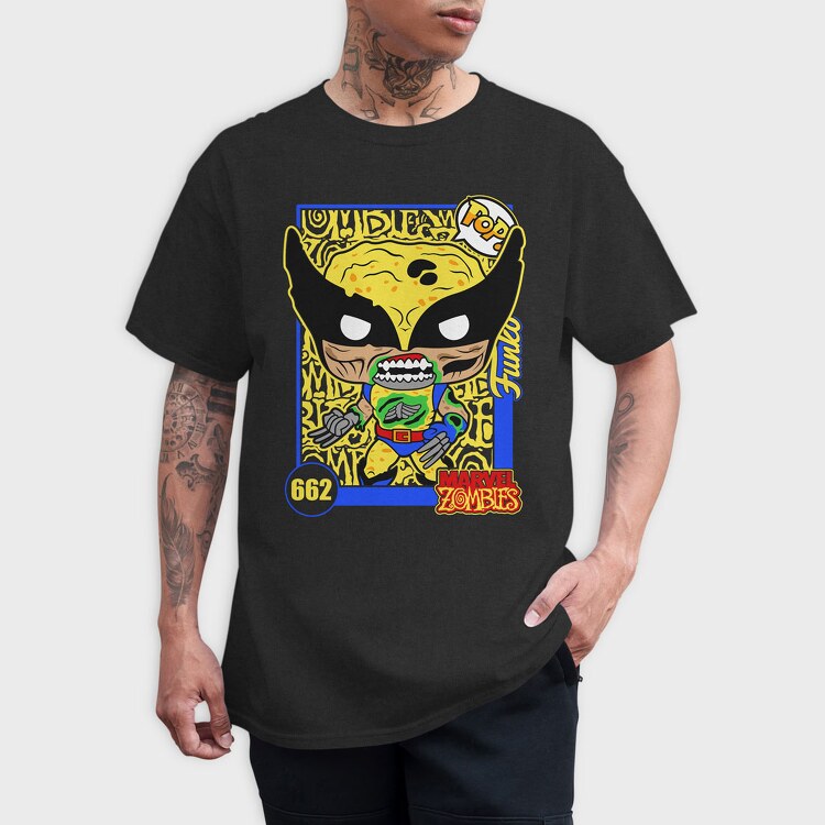 Funko Marvel Zombies Wolverine, Tricou Barbati (Unisex)