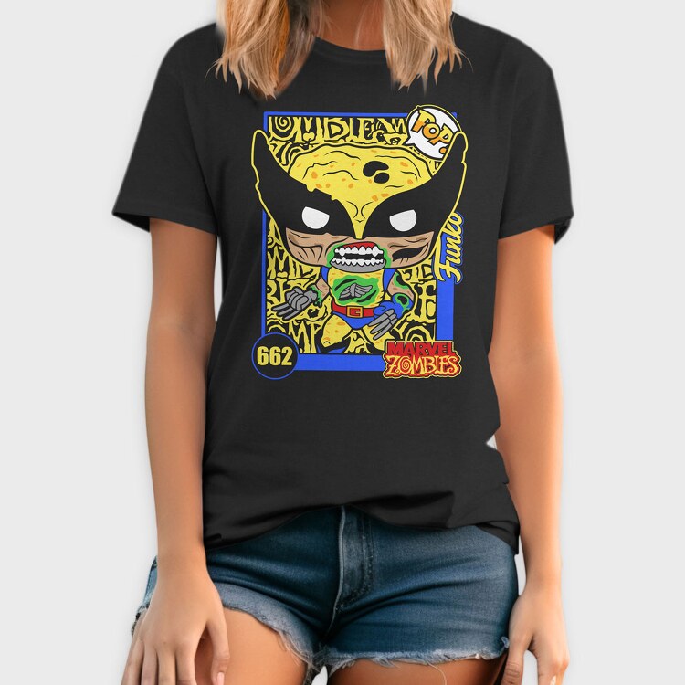 Funko Marvel Zombies Wolverine, Tricou Barbati (Unisex)