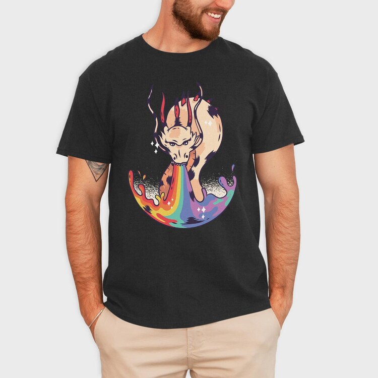 Dragon Rainbow, Tricou Barbati (Unisex)