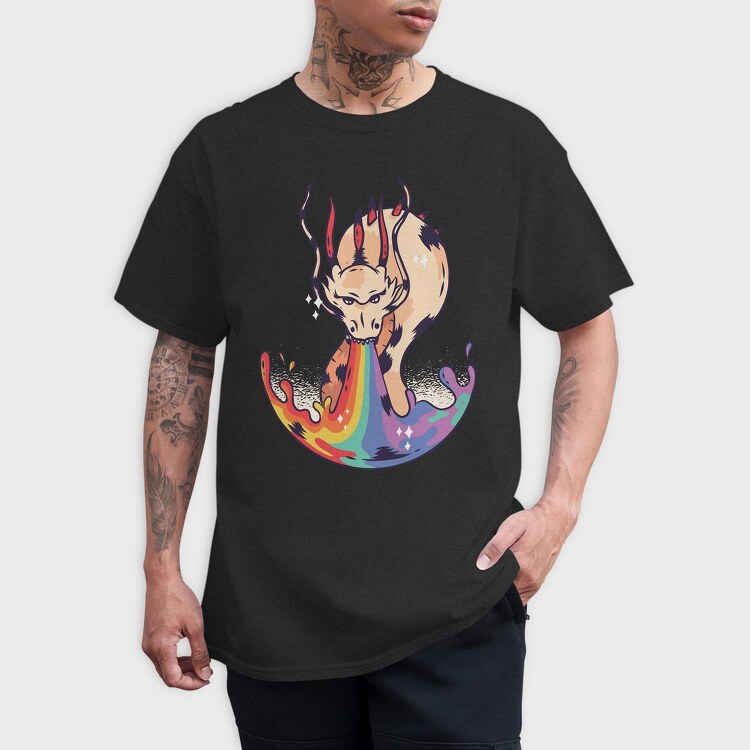 Dragon Rainbow, Tricou Barbati (Unisex)
