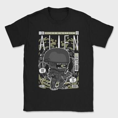 Space Alien Scream, Tricou Barbati (Unisex)