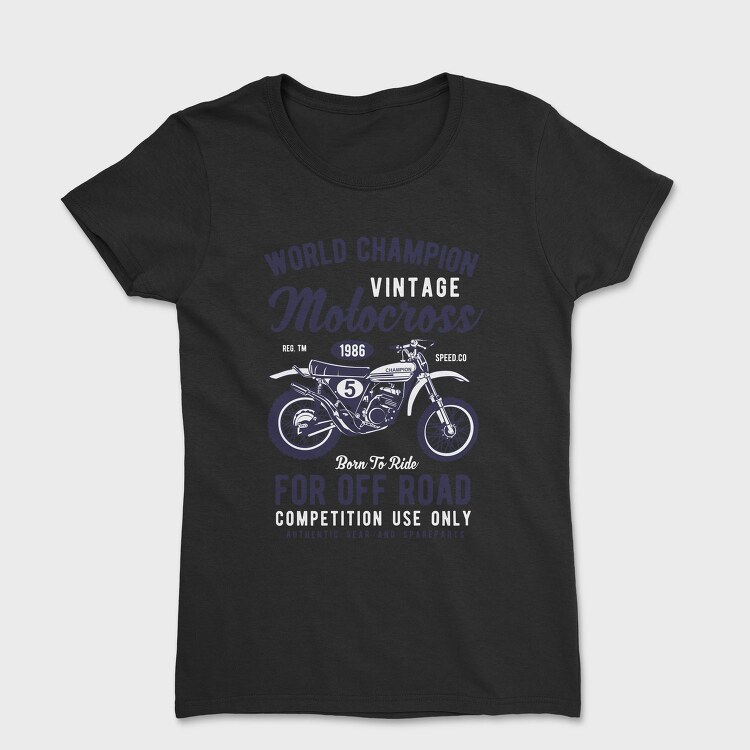 Vintage Motocross, Tricou Femei