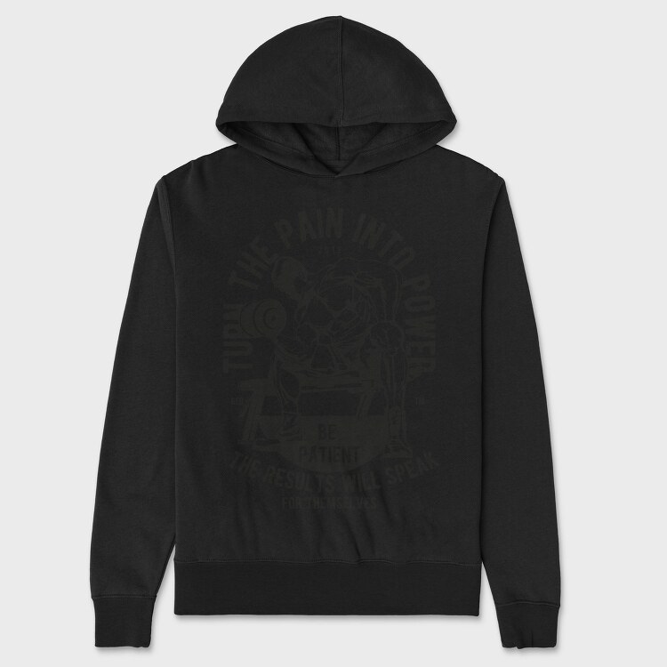 Turn The Pain Into Power, Hanorac Oversize Barbati (Unisex)