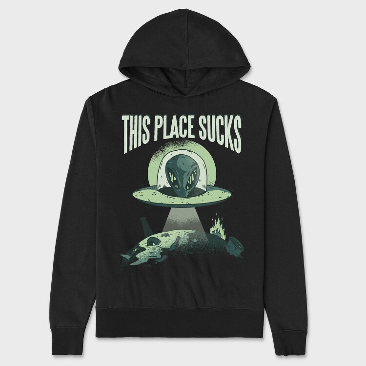 This Place Sucks, Hanorac Oversize Barbati (Unisex)