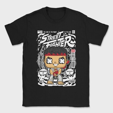 Street Fighter Pop Art, Tricou Barbati (Unisex)