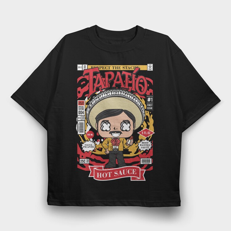 Tapatio Sauce Sombrero, Tricou Oversize Barbati (Unisex)