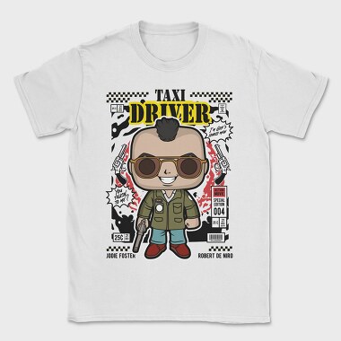 Taxi Driver Pop Art, Tricou Barbati (Unisex)