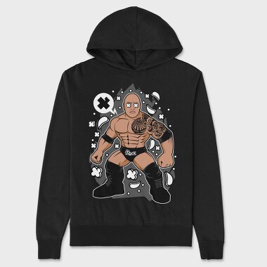 The Rock Warrior, Hanorac Oversize Barbati (Unisex)