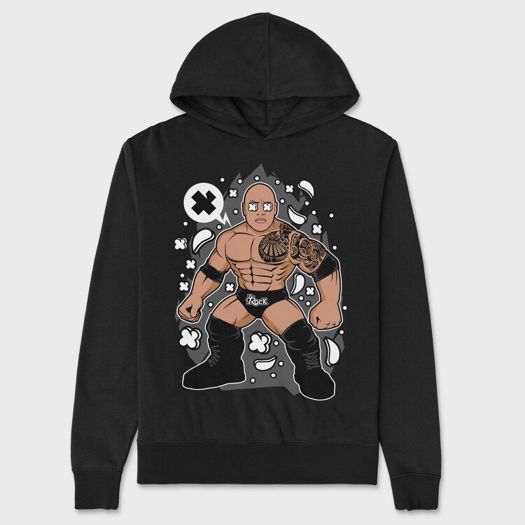 The Rock Warrior, Hanorac Oversize Barbati (Unisex)