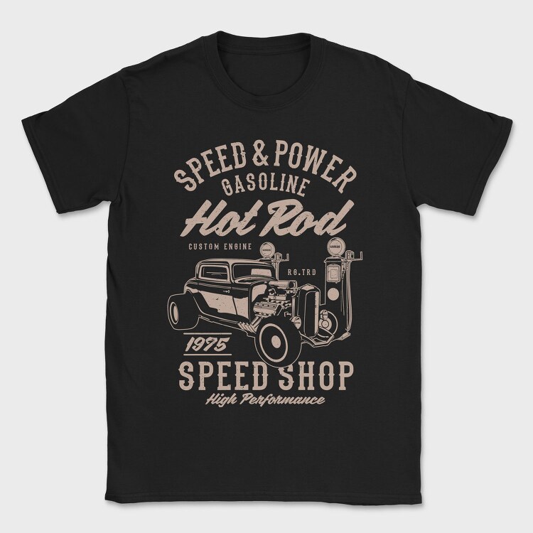 Speed & Power Hotrod, Tricou Barbati (Unisex)