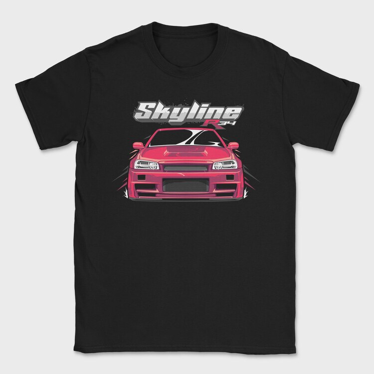 Skyline, Tricou Barbati (Unisex)