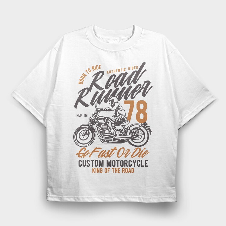 Road Runner, Tricou Oversize Barbati (Unisex)