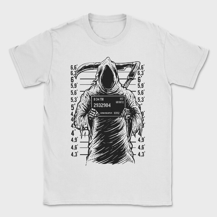 Reaper Mugshot, Tricou Barbati (Unisex)