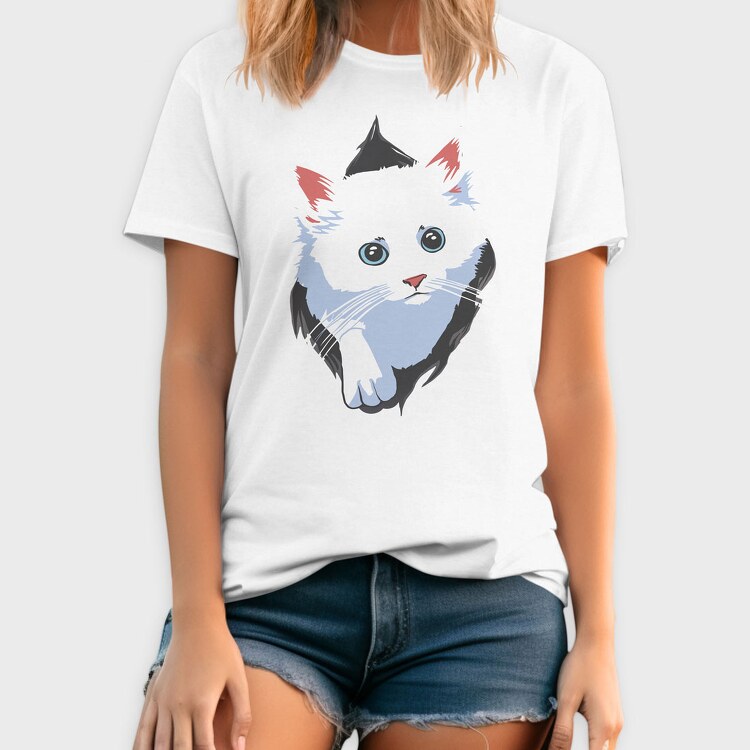 White Cat Box, Tricou Barbati (Unisex)
