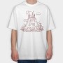 Mountain House, Happy Alone, Tricou Oversize Barbati (Unisex)