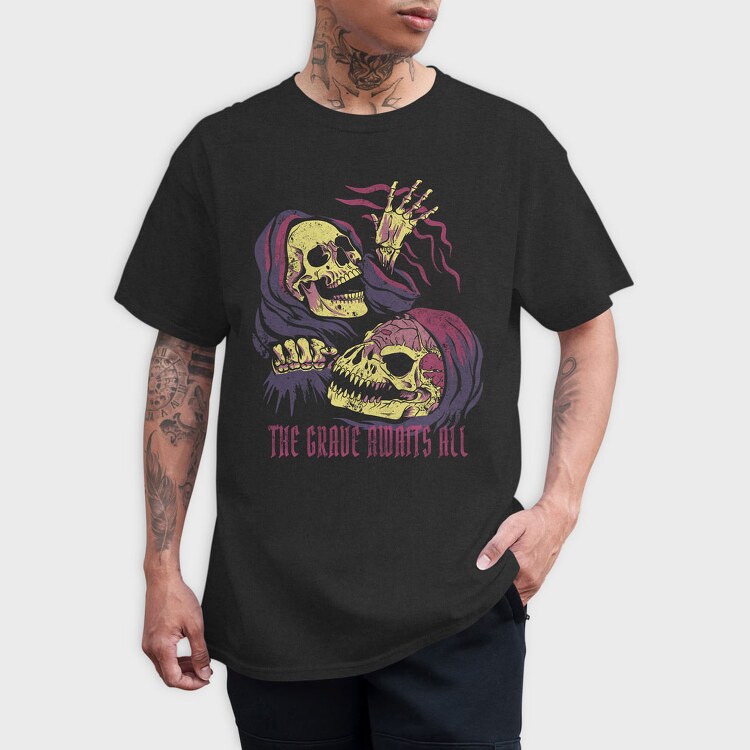 Grave Awaits, Tricou Barbati (Unisex)