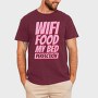 Wifi Food My Bed, Tricou Barbati (Unisex)