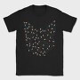 Cat Christmas Lights Silhouette With, Tricou Barbati (Unisex)