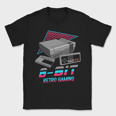 8 Bit Retro Gaming, Tricou Barbati (Unisex)