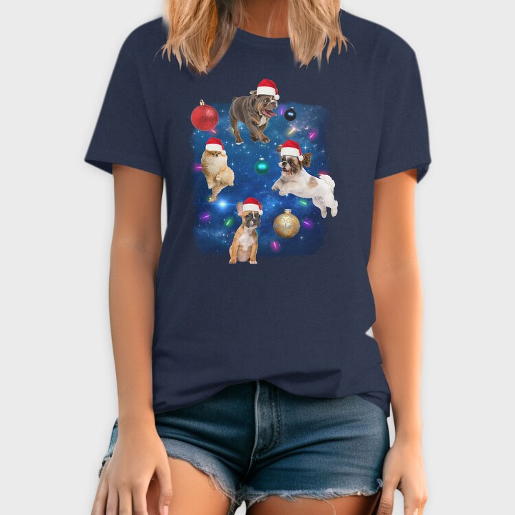 Xmas Dogs, Tricou Barbati (Unisex)