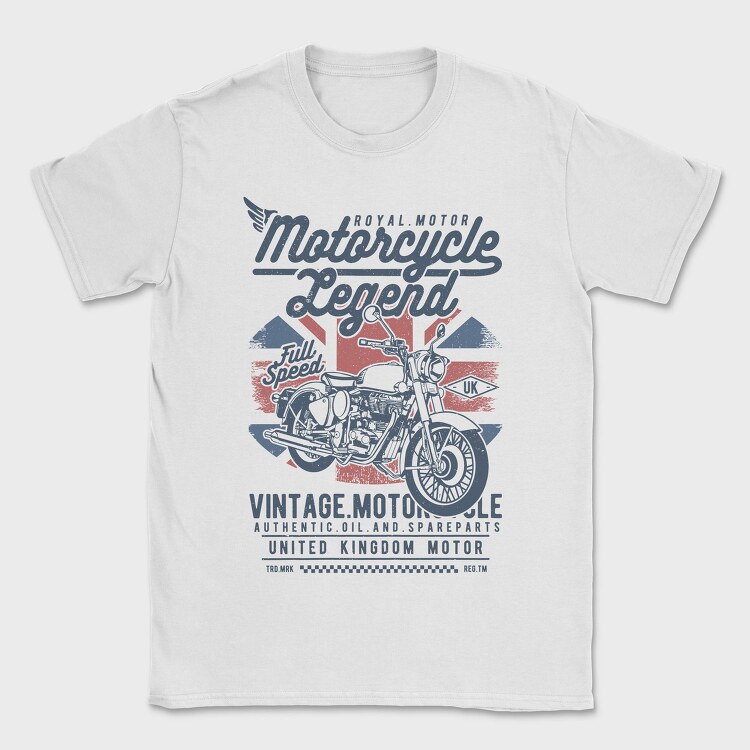 Motorcycle Legend, Tricou Barbati (Unisex)