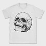 Leaning Skull Hand Drawn, Tricou Barbati (Unisex)