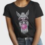 Llama Monochrome Bubblegum, Tricou Femei