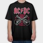 AC DC, Tricou Oversize Barbati (Unisex)