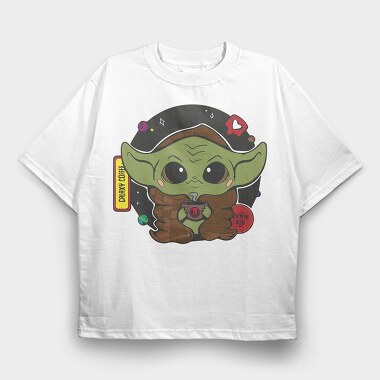 Baby Yoda 10, Tricou Oversize Barbati (Unisex)