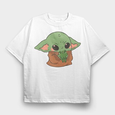Baby Yoda 11, Tricou Oversize Barbati (Unisex)