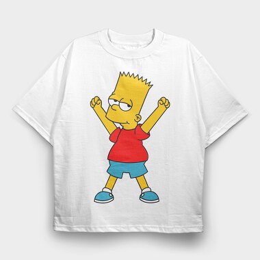 Bart Simpson 02, Tricou Oversize Barbati (Unisex)