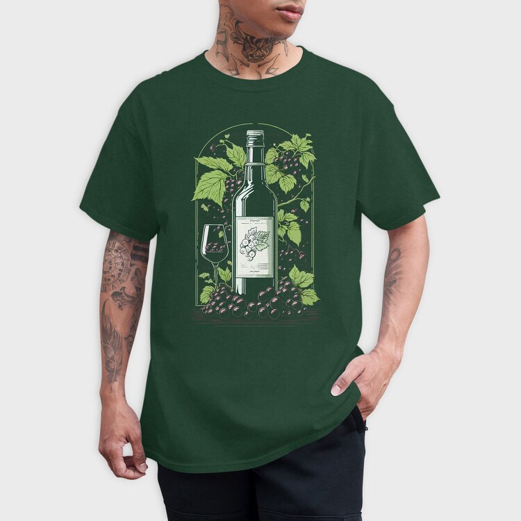Wine, Tricou Barbati (Unisex)