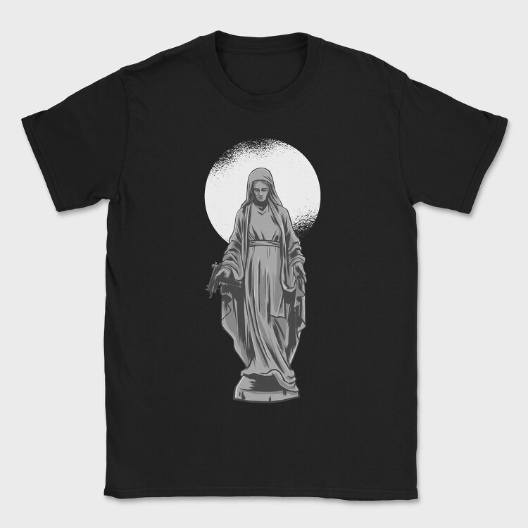 Ilustracion Estatua Con Usin, Tricou Barbati (Unisex)