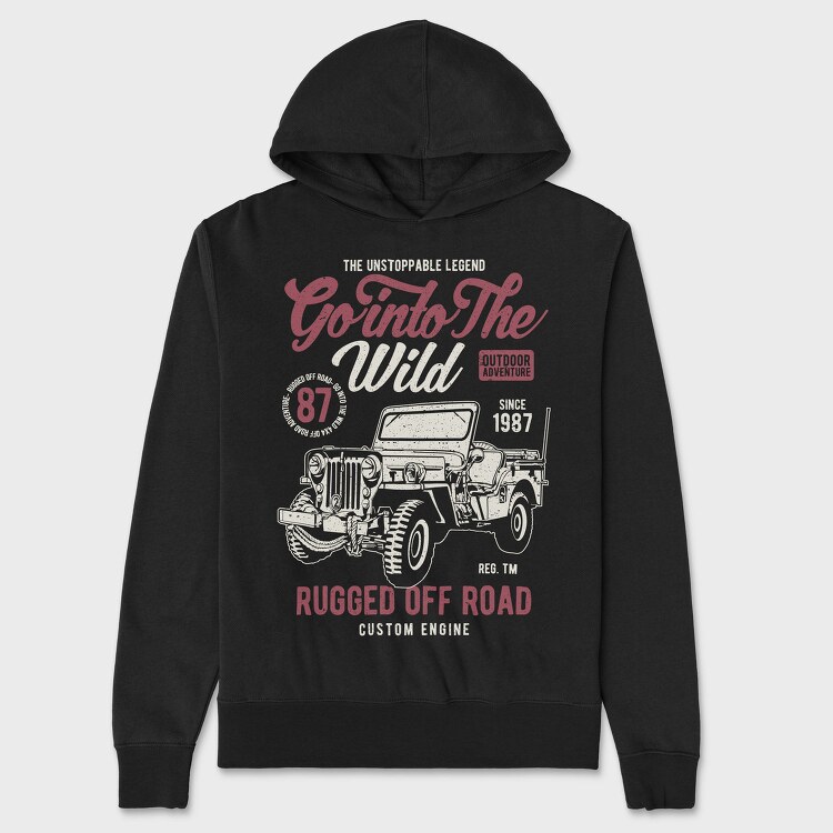 Go Into The Wild, Hanorac Oversize Barbati (Unisex)
